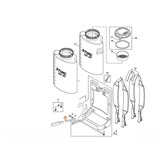 STIHL  Dźwignia 4247 700 7000
